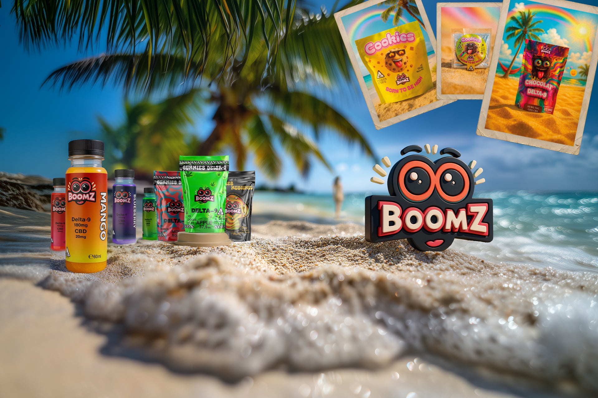 Boomz edible THC Produit comestible edible infusé en cannabinoïdes puissants